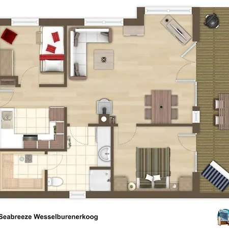 Semesterbostad Seabreeze Wesselburenerkoog